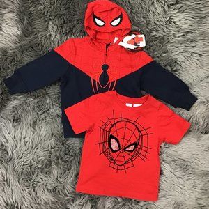 Marvel | Spider Man Boy's 2 Piece Set | Navy & Red | Size 2